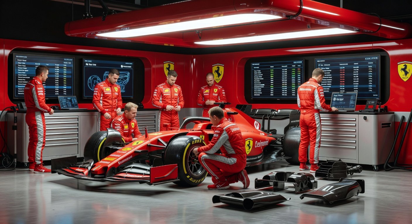 Formula 1 garage